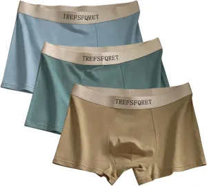 3 Packs Plus Size Knit Cotton Boxers with Big With Ball Pouch Shorts Mens Underwear Lounge Bottoms Pjs Pants