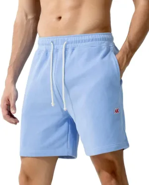 Arjen Kroos Men's Sweat Cotton Lounge Shorts with Pockets 7 Inch Running Shorts