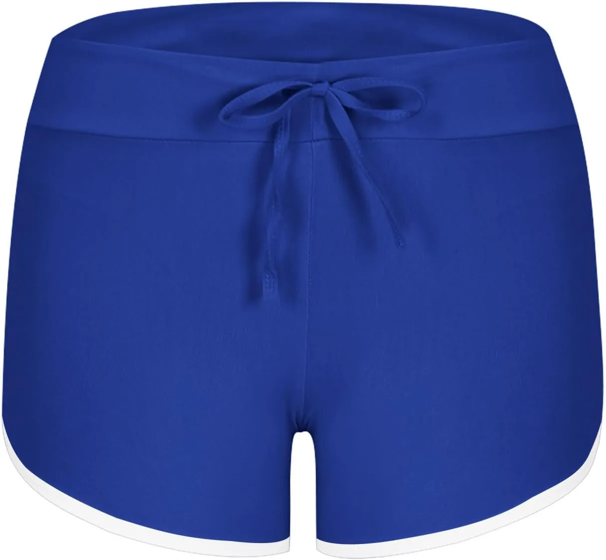 Biker Shorts for Women Workout Running Shorts High Waisted Yoga Shorts Striped Sweat Shorts Casual Drawstring Shorts