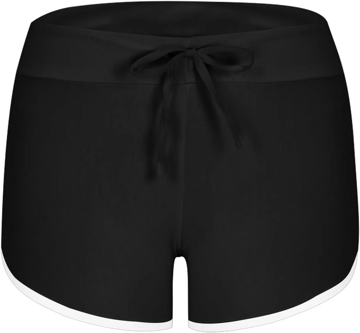 Biker Shorts for Women Workout Running Shorts High Waisted Yoga Shorts Striped Sweat Shorts Casual Drawstring Shorts