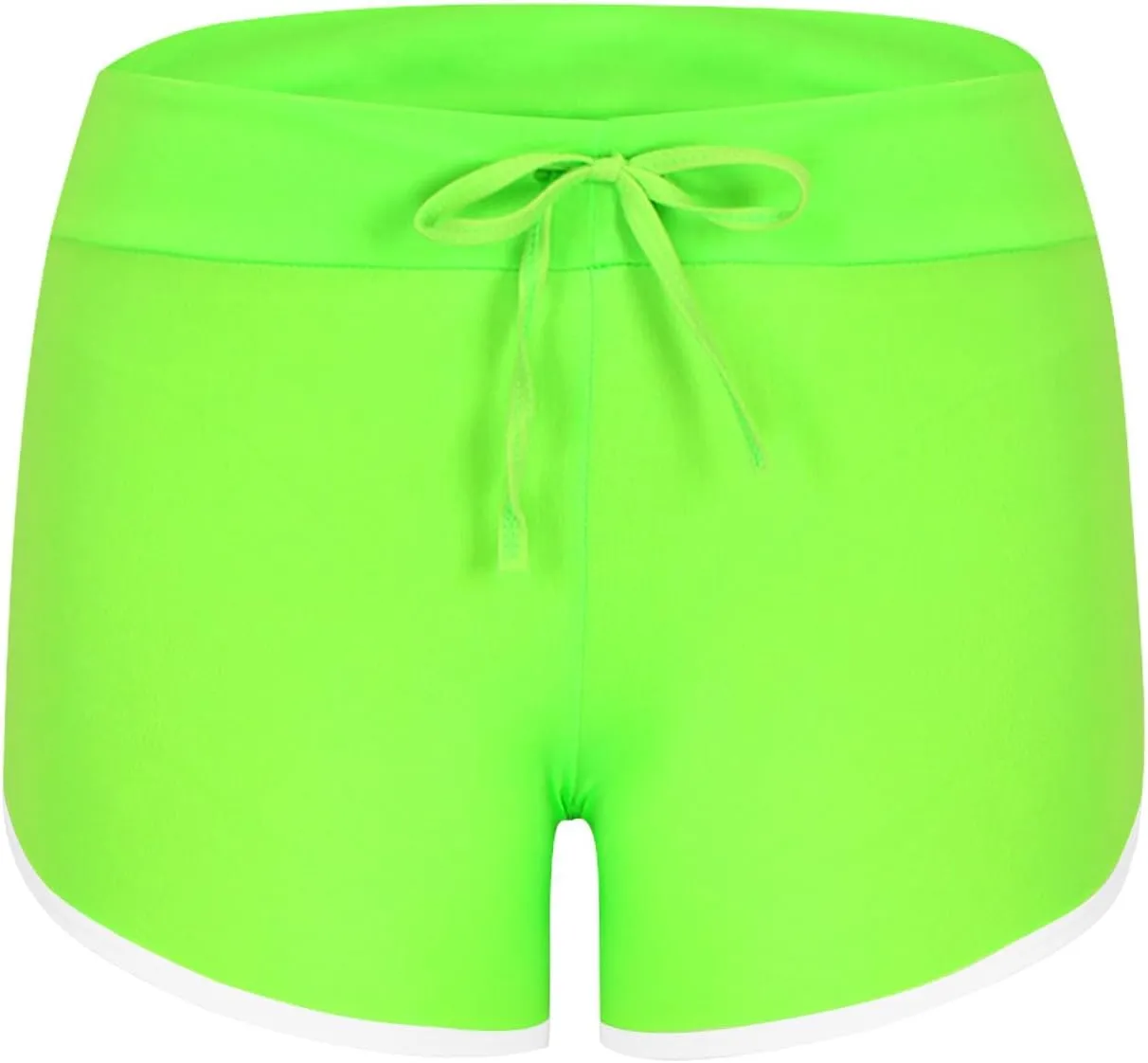 Biker Shorts for Women Workout Running Shorts High Waisted Yoga Shorts Striped Sweat Shorts Casual Drawstring Shorts