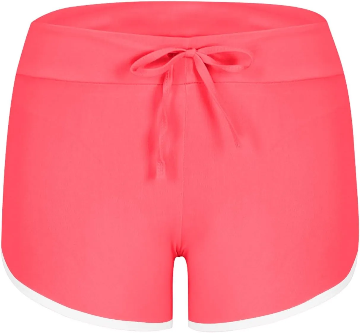 Biker Shorts for Women Workout Running Shorts High Waisted Yoga Shorts Striped Sweat Shorts Casual Drawstring Shorts