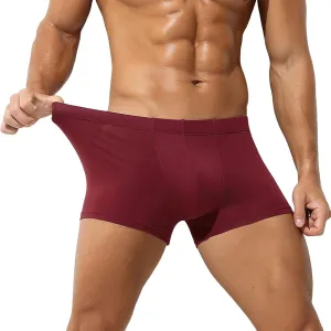 Boxer Briefs Underwear for Men Pack Soft Breathable Underwear Comfortable Elastic Waist Lounge Shorts Pants Sleepwear