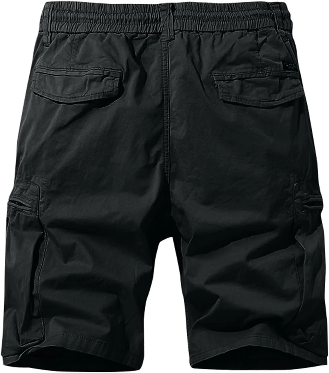 Cargo Pants for Men,Drawstring Elastic Waist Shorts Cotton Breathable Trousers Sports Straight Leg Pants