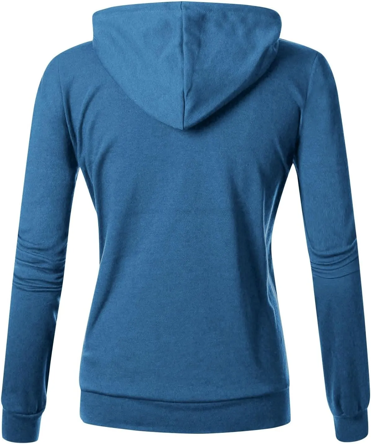 Casual Oversized Hoodies for Women Full Zip Long Sleeve Athletic Hooded Jackets 2024 Fall Drawstring Sweatshirts Tops