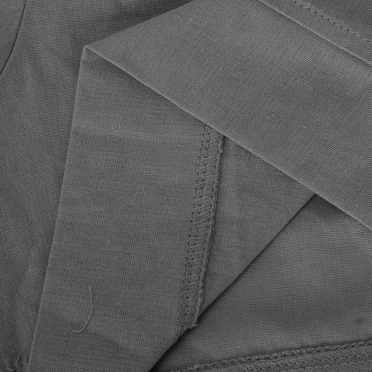 Cotton Shorts for Women Casual 7 Inch Inseam Shorts Summer Elastic Waist Short Vacation Beach Outfits with Pockets