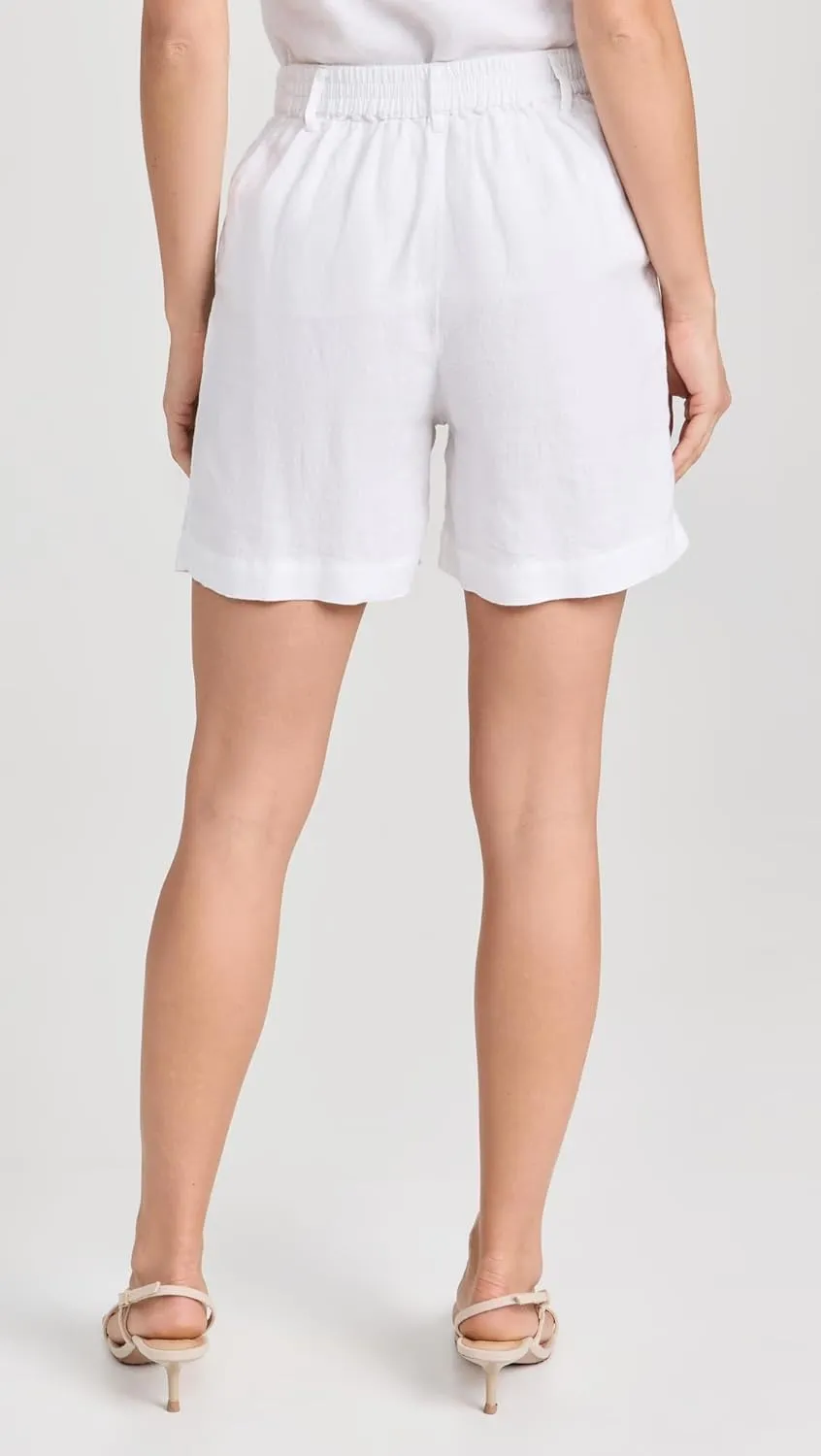 DONNI. Women's The Linen Pleated Shorts