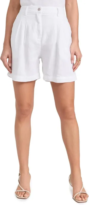 DONNI. Women's The Linen Pleated Shorts