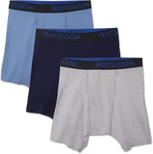 Fruit of the Loom Men's Premium Breathable Boxer Briefs (Regular & Big Man)