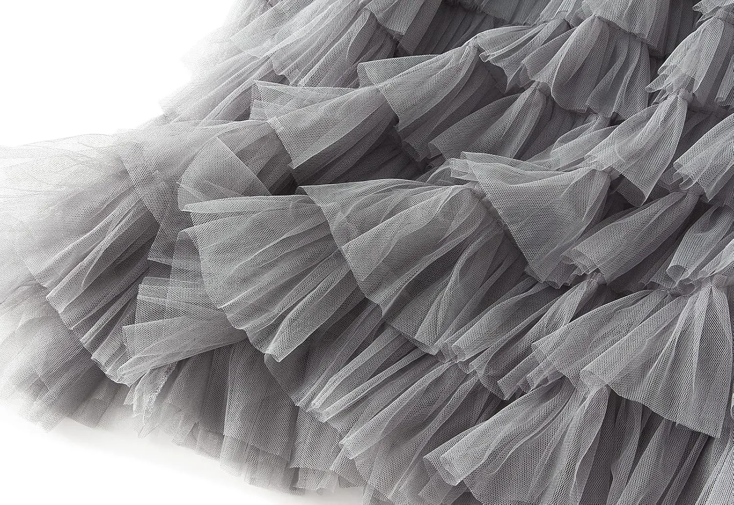 GOLDSTITCH Tulle Skirts for Women Long Fairy Skirt Tutu A-Line Mesh Layered High Elastic Waist Skirts