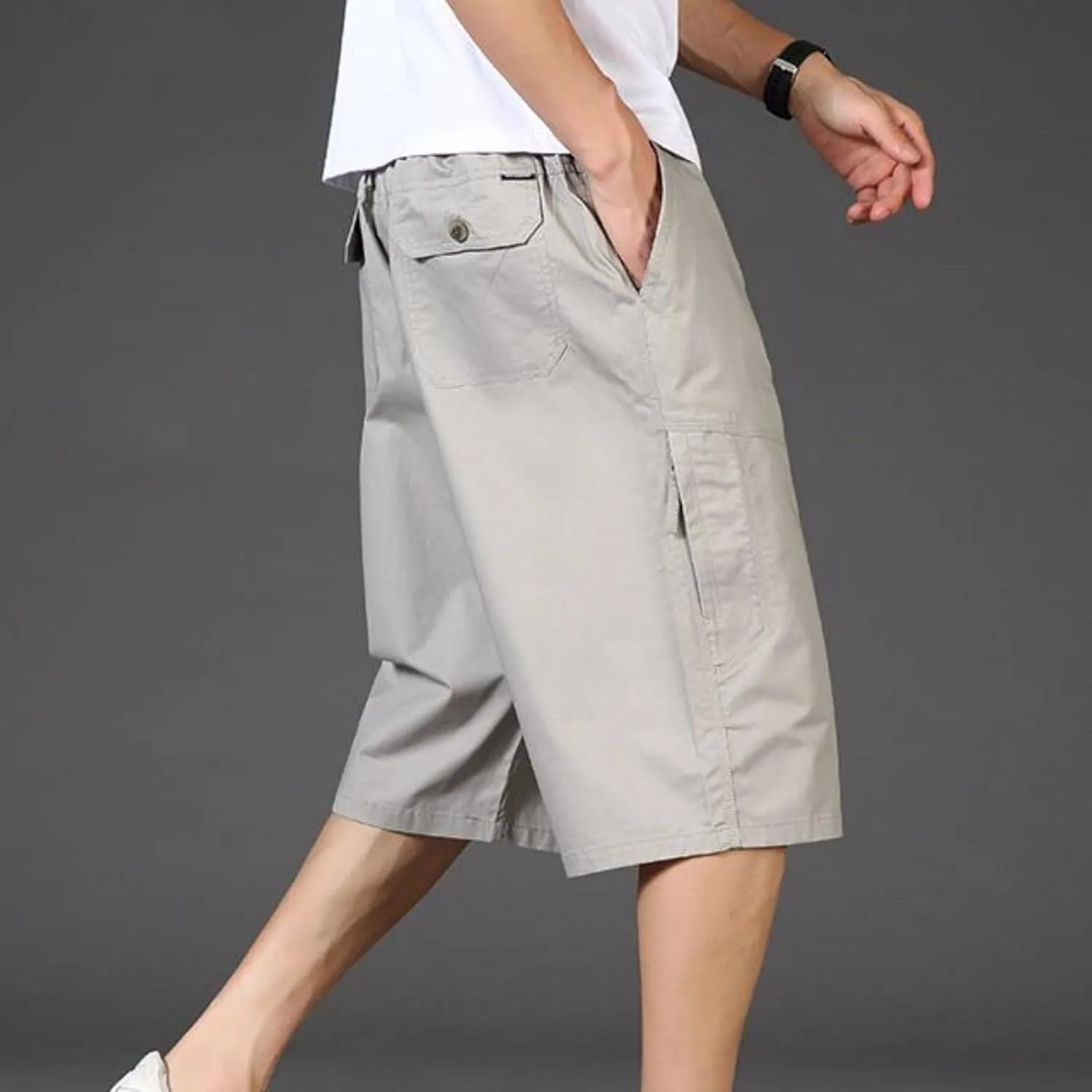 Gym Shorts Men 7 Inch Plus Size Quick Dry Athletic Lightweight Breathable Shorts Solid Running with Pockets