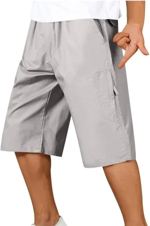 Gym Shorts Men 7 Inch Plus Size Quick Dry Athletic Lightweight Breathable Shorts Solid Running with Pockets