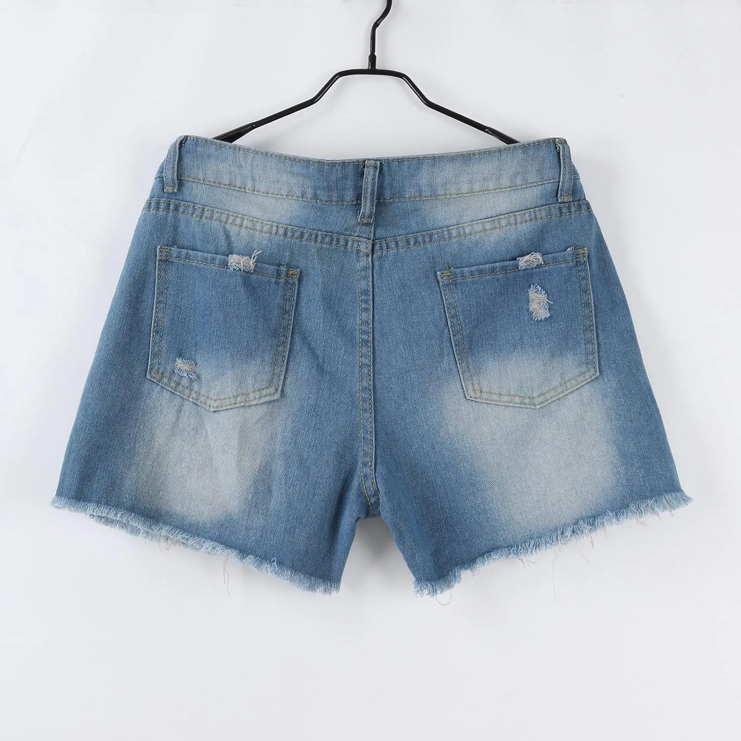 Jean Shorts Womens Comfy Casual High Waisted Denim Shorts Pants with Pockets Trendy