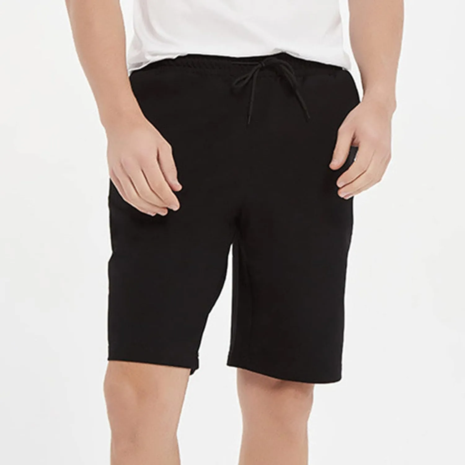 JEsilunmaMY Men's Cotton Sports Shorts Elastic Waist Casual Loose Sweat Shorts with Pockets Summer Beach Lounge Short Pants