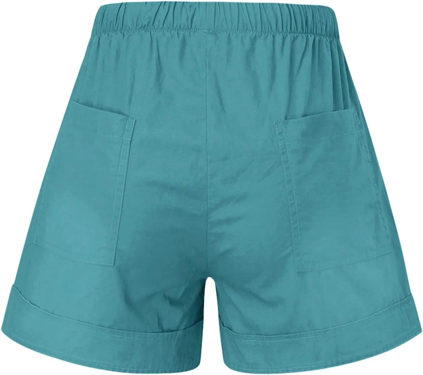 Linen Shorts for Women High Waisted Cotton Summer Shorts Wide Leg Loose Fit Drawstring Short Pants with Pockets Beach Fashion