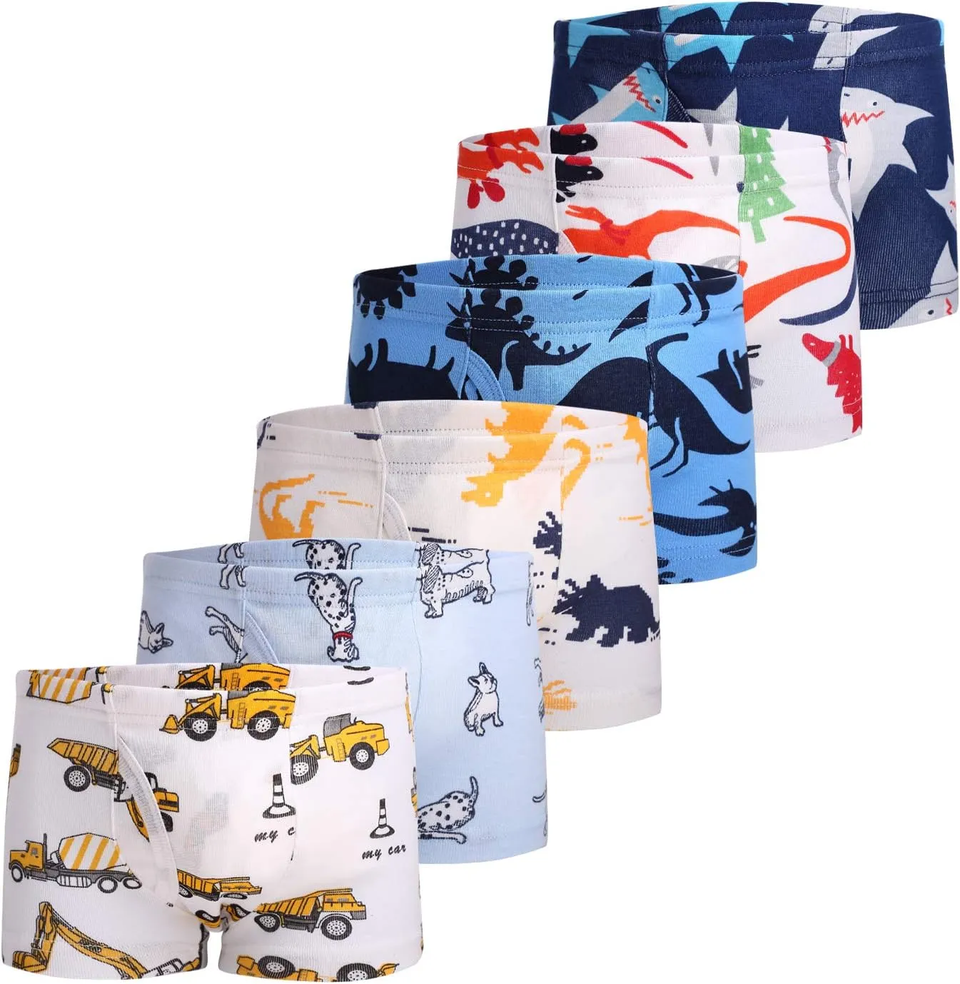 Little Boys Soft Cotton Briefs Toddler Kids Underwear Various cute patterns 6-8-9Pack,size:2-3T 3-4T 4-5T 5-6years 7-8years