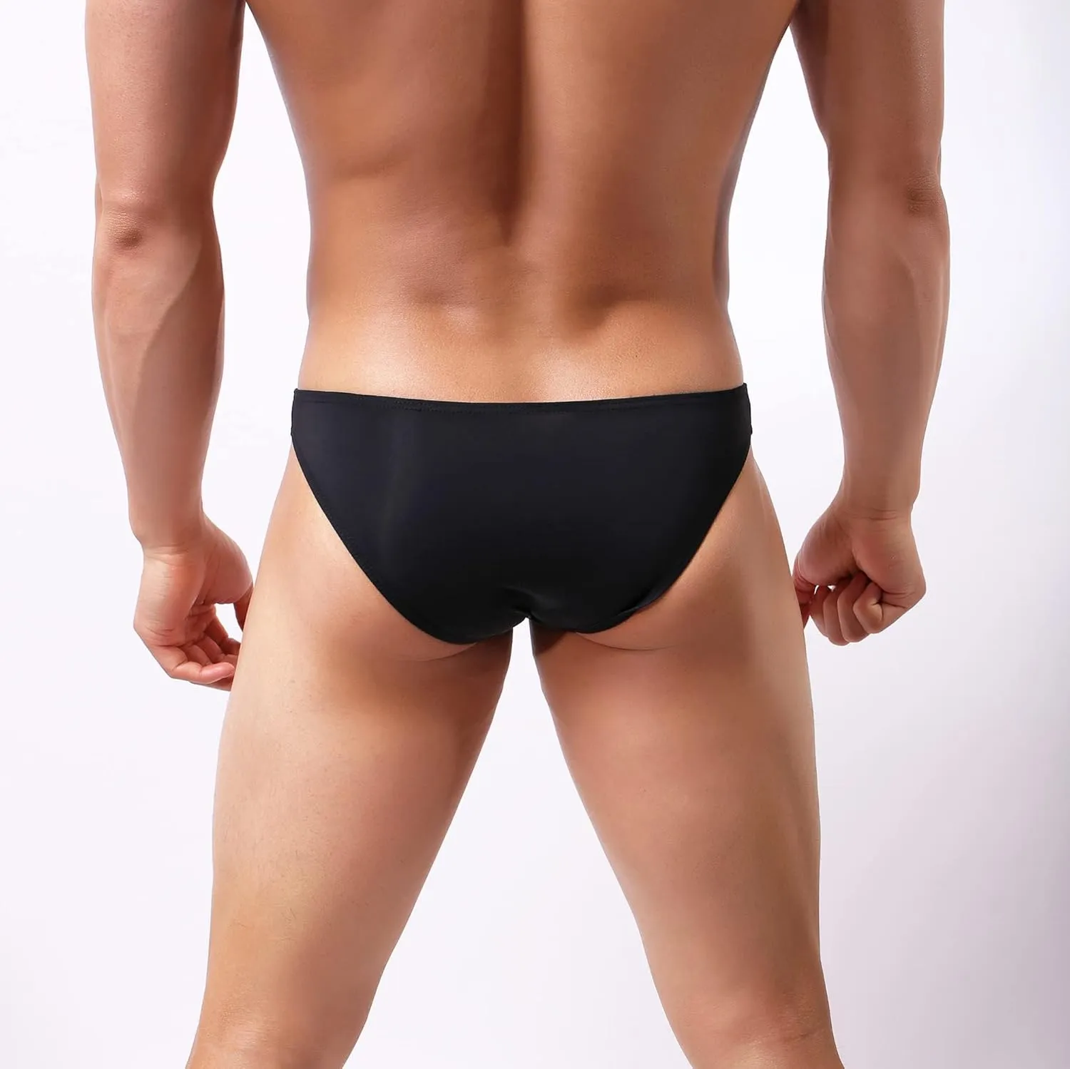 Men Boxer Briefs Low Waisted Lightweight Breathable Stretch U Convex Underwear