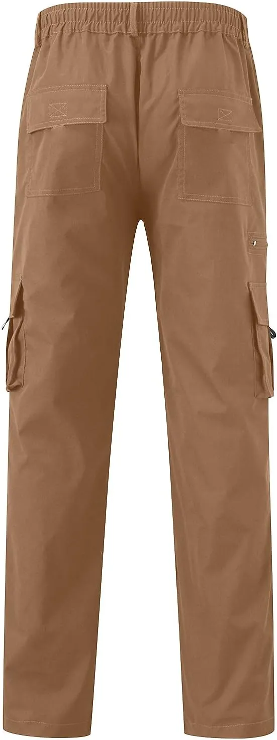 Men Lightweight Jogging Pant Track Lounge Work Joggers Baggy Sport Casual Sweatpants Elastic Waist Long Pants