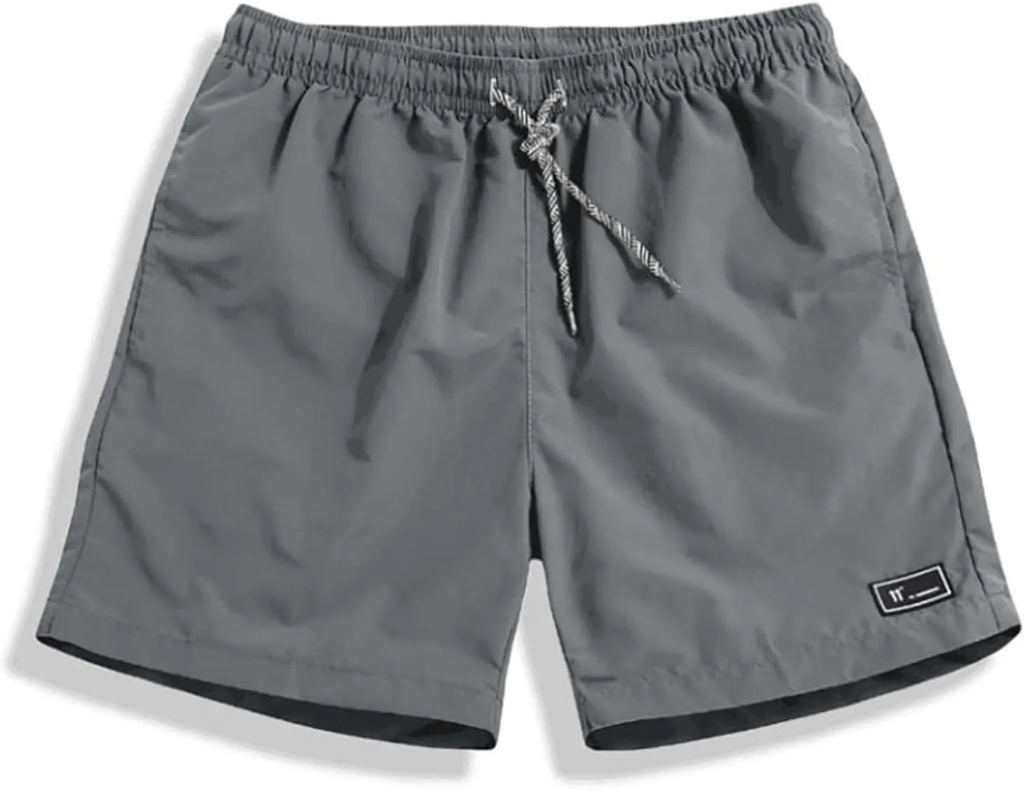 Mens Beach Shorts Elastic Waist Loose Casual Shorts with Pockets Plus Size Knee Length Short Pants 2025