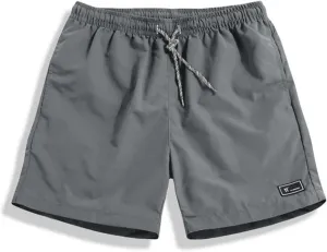 Mens Beach Shorts Elastic Waist Loose Casual Shorts with Pockets Plus Size Knee Length Short Pants 2025