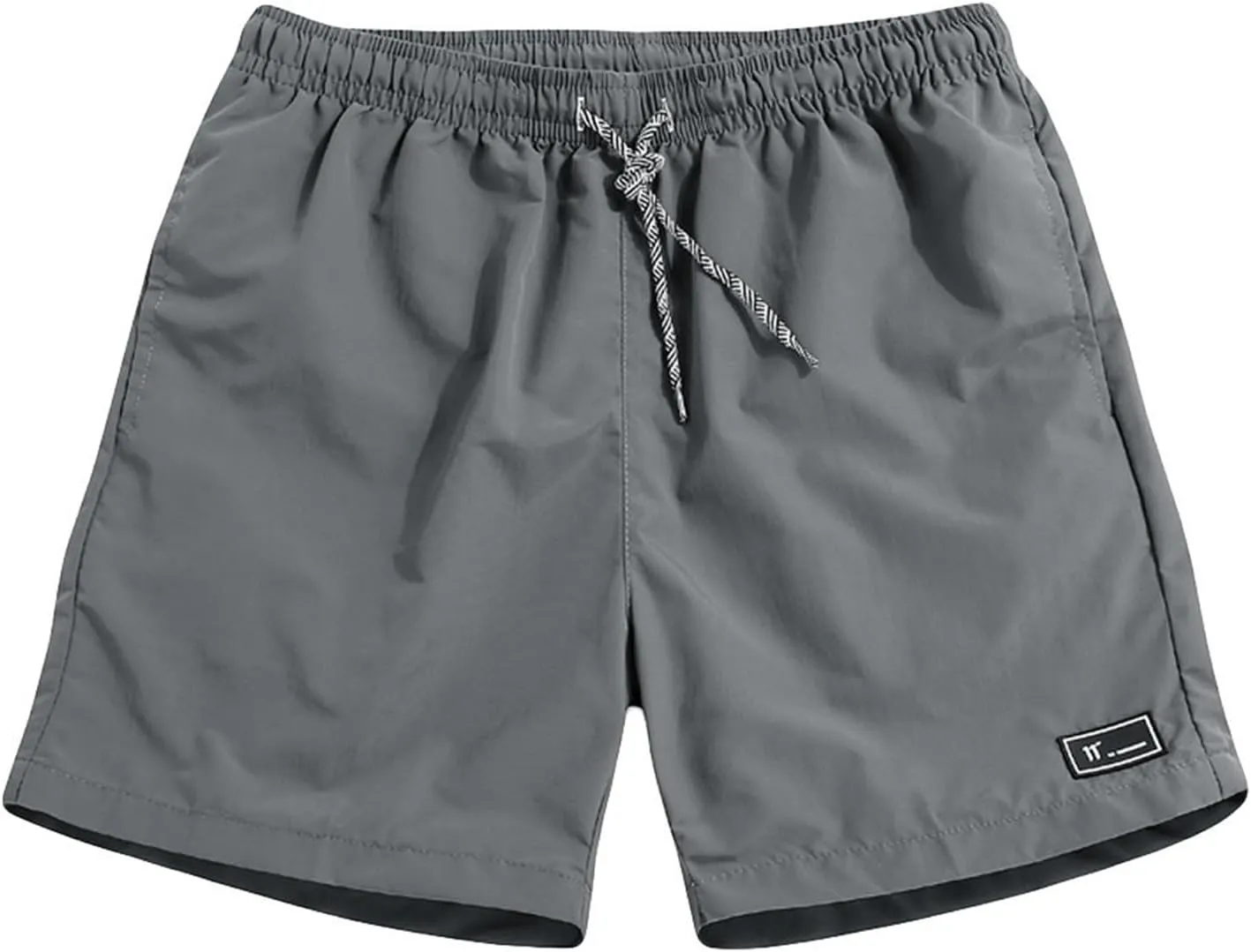 Mens Beach Shorts Elastic Waist Loose Casual Shorts with Pockets Plus Size Knee Length Short Pants 2025