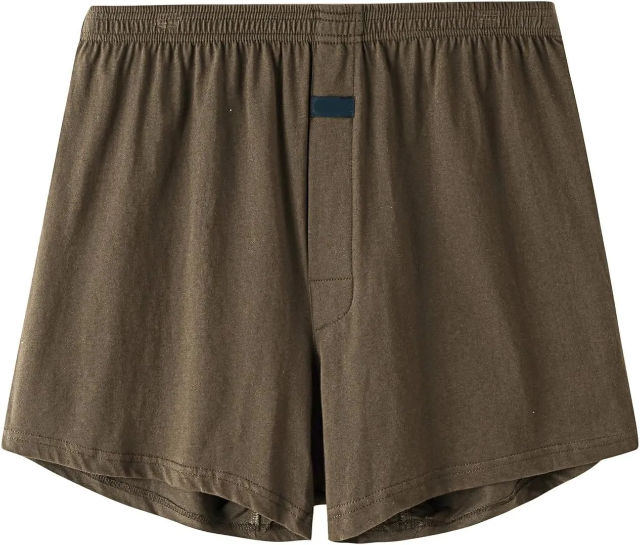 Mens Boxer Briefs 100% Cotton Elastic Waist Soft Lounge Shorts Sleepwear Loose Comfy Plaid Underwear Briefs