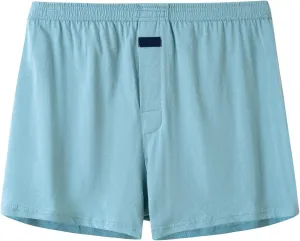 Mens Boxer Briefs 100% Cotton Elastic Waist Soft Lounge Shorts Sleepwear Loose Comfy Plaid Underwear Briefs