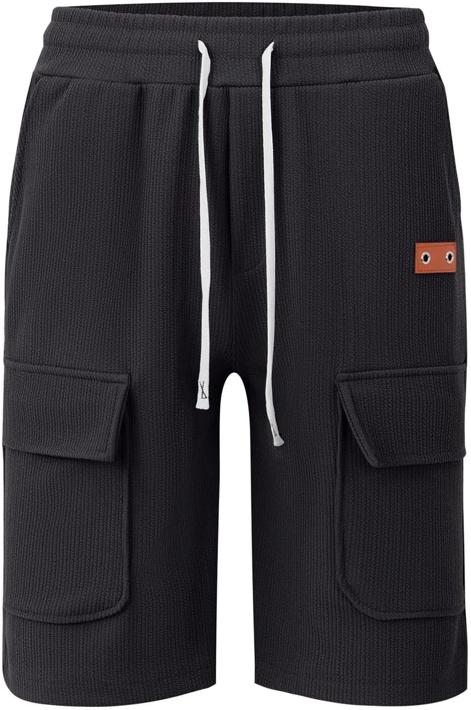 Mens Cargo Corduroy Shorts Casual Drawstring Elastic Waistband Spring Summer Shorts Running Breathable Clothes