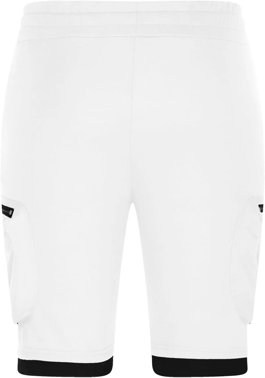 Mens Cargo Shorts Casual Solid Athletic Joggers Running Short Pants with Multiple Pockets Fashion Work Shorts