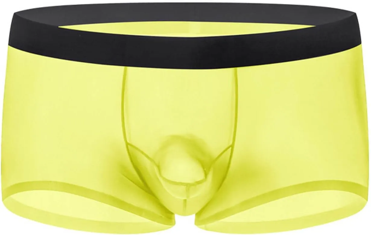 Men'S Casual And Sports Ice Silk Shorts Quick Drying Breathable Men Underwear Boxer Brief