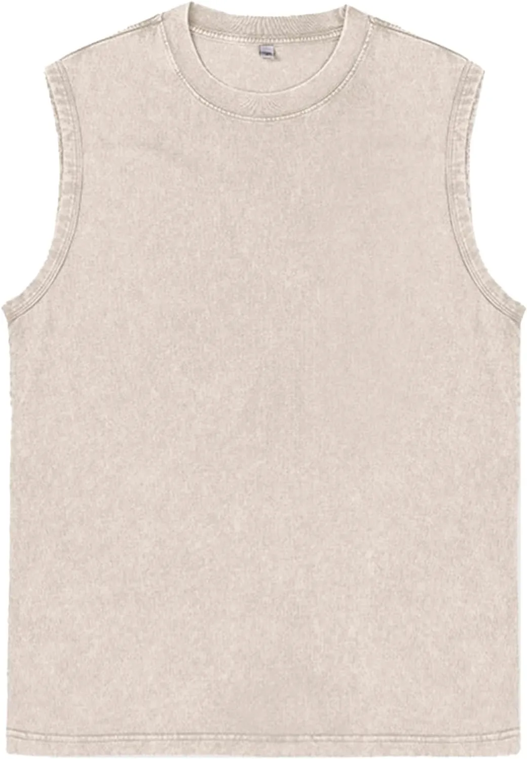 Mens Cotton Sleeveless Tank Tops Cut Off Muscle Gym T Shirts Running Beach Loose Fit Tees