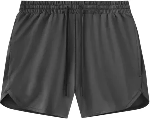 Mens Gym Running Shorts 5 inch Inseam Workout Shorts Quick-Dry Active Shorts Drawstring Waist Shorts with Towel Loop