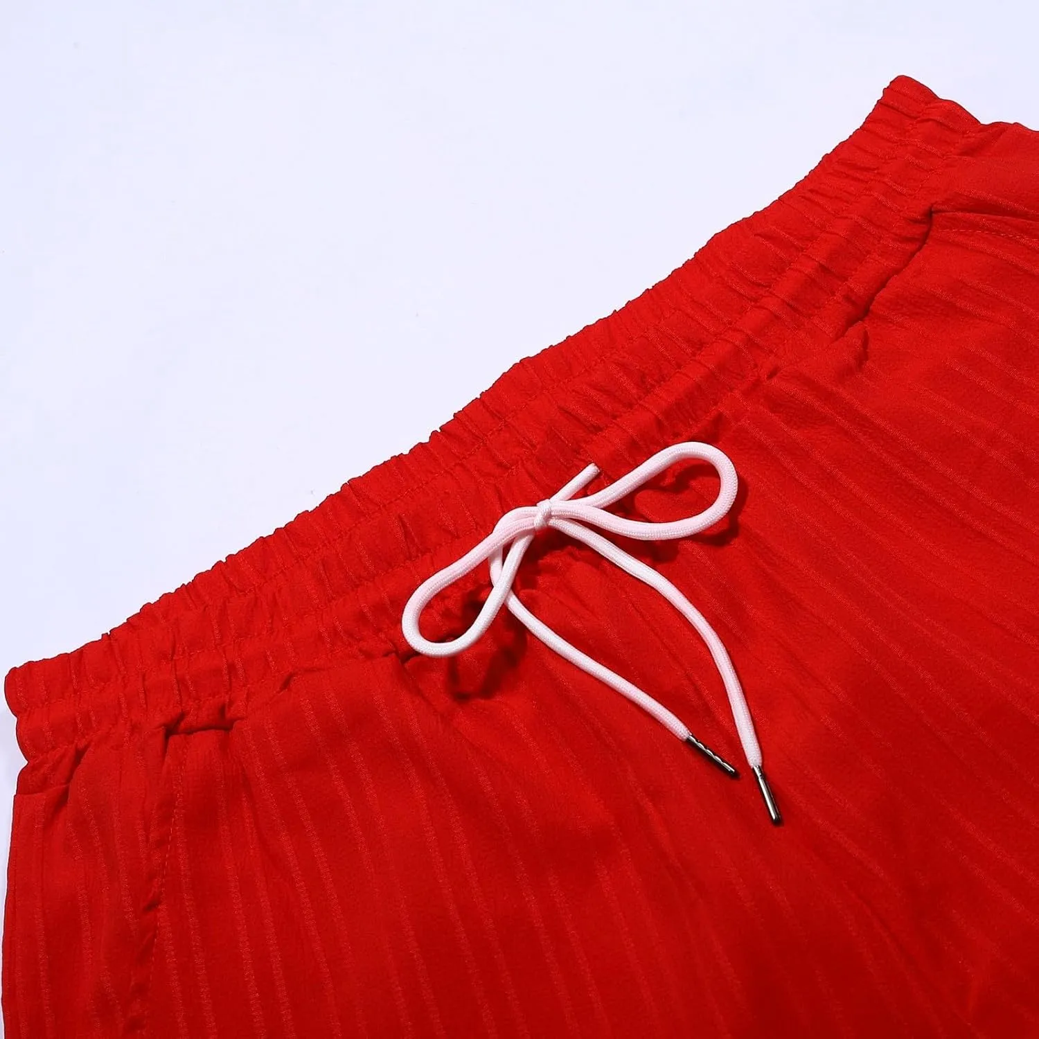 Men's Linen Shorts Summer Hawaiian Casual Shorts Running Joggers Loose Lightweight Beach Shorts with Pockets