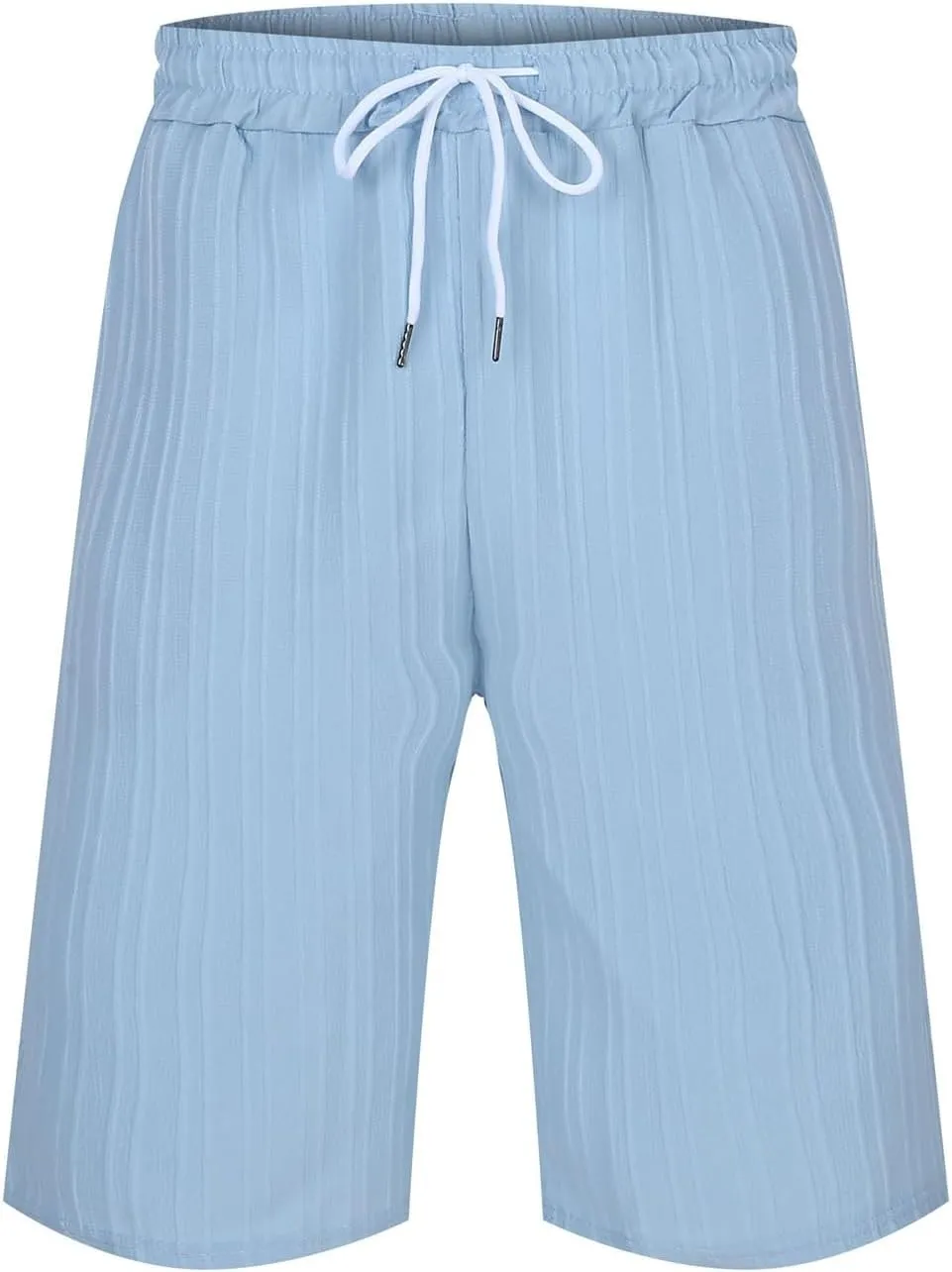 Men's Linen Shorts Summer Hawaiian Casual Shorts Running Joggers Loose Lightweight Beach Shorts with Pockets