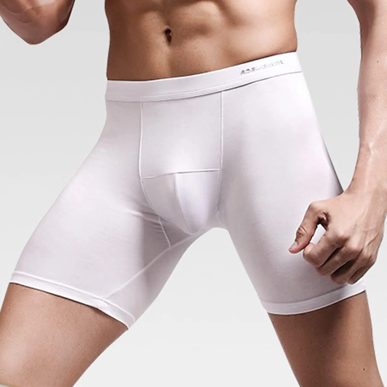Men's Sexy Boxer Brief Comfortable Breathable Underpant Buttock Movement Out Running Tight Pants Underwear Pant