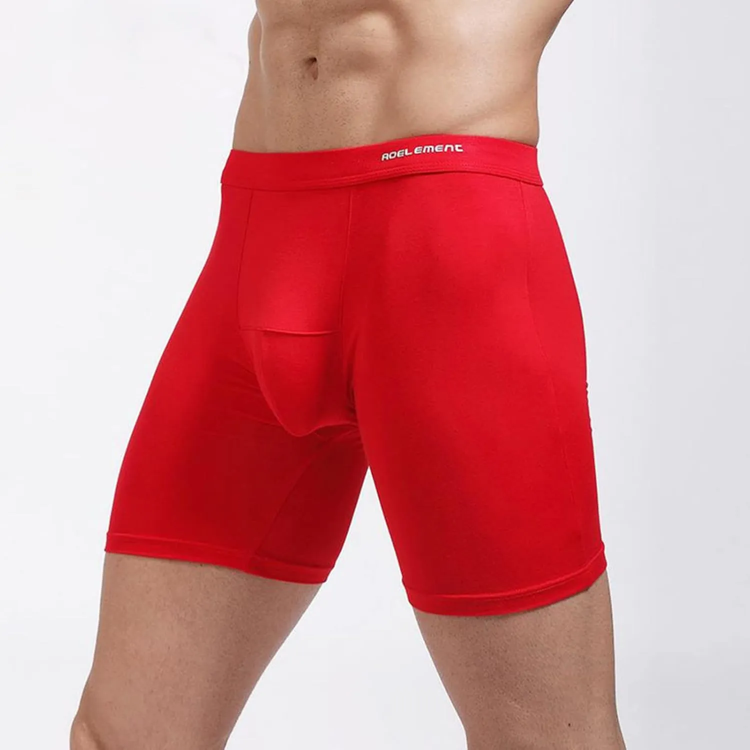 Men's Sexy Boxer Brief Comfortable Breathable Underpant Buttock Movement Out Running Tight Pants Underwear Pant