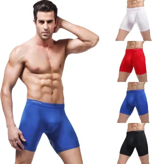 Men's Sexy Boxer Brief Comfortable Breathable Underpant Buttock Movement Out Running Tight Pants Underwear Pant