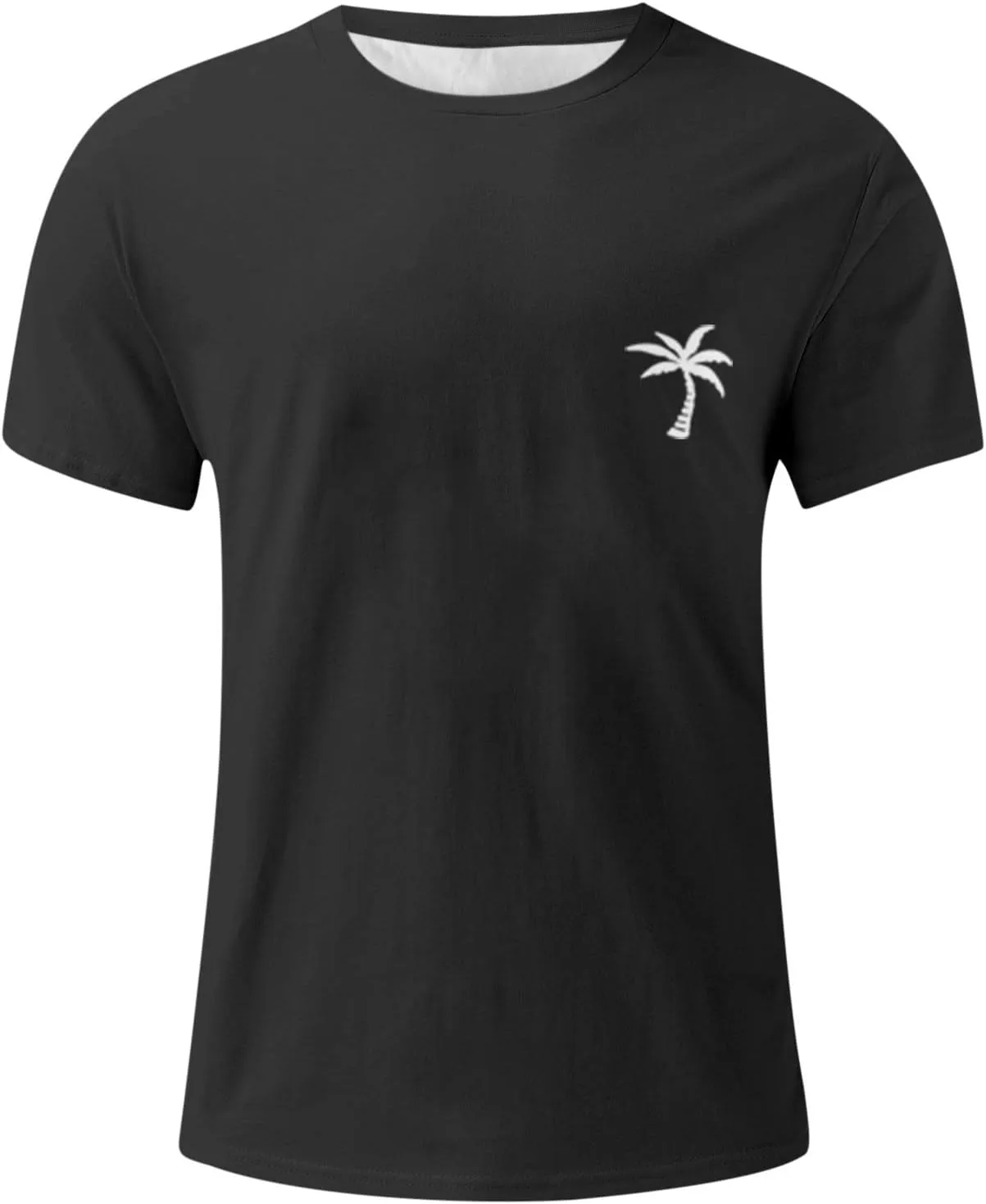 Men's Shirt Casual Breathable Crew Neck Lightweight Workout Relaxed Fit Tees True Comfort Fashion Tops