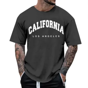 Men's Shirt Casual Breathable Crew Neck Lightweight Workout Relaxed Fit Tees True Comfort Fashion Tops