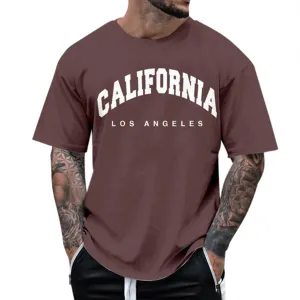 Men's Shirt Casual Breathable Crew Neck Lightweight Workout Relaxed Fit Tees True Comfort Fashion Tops
