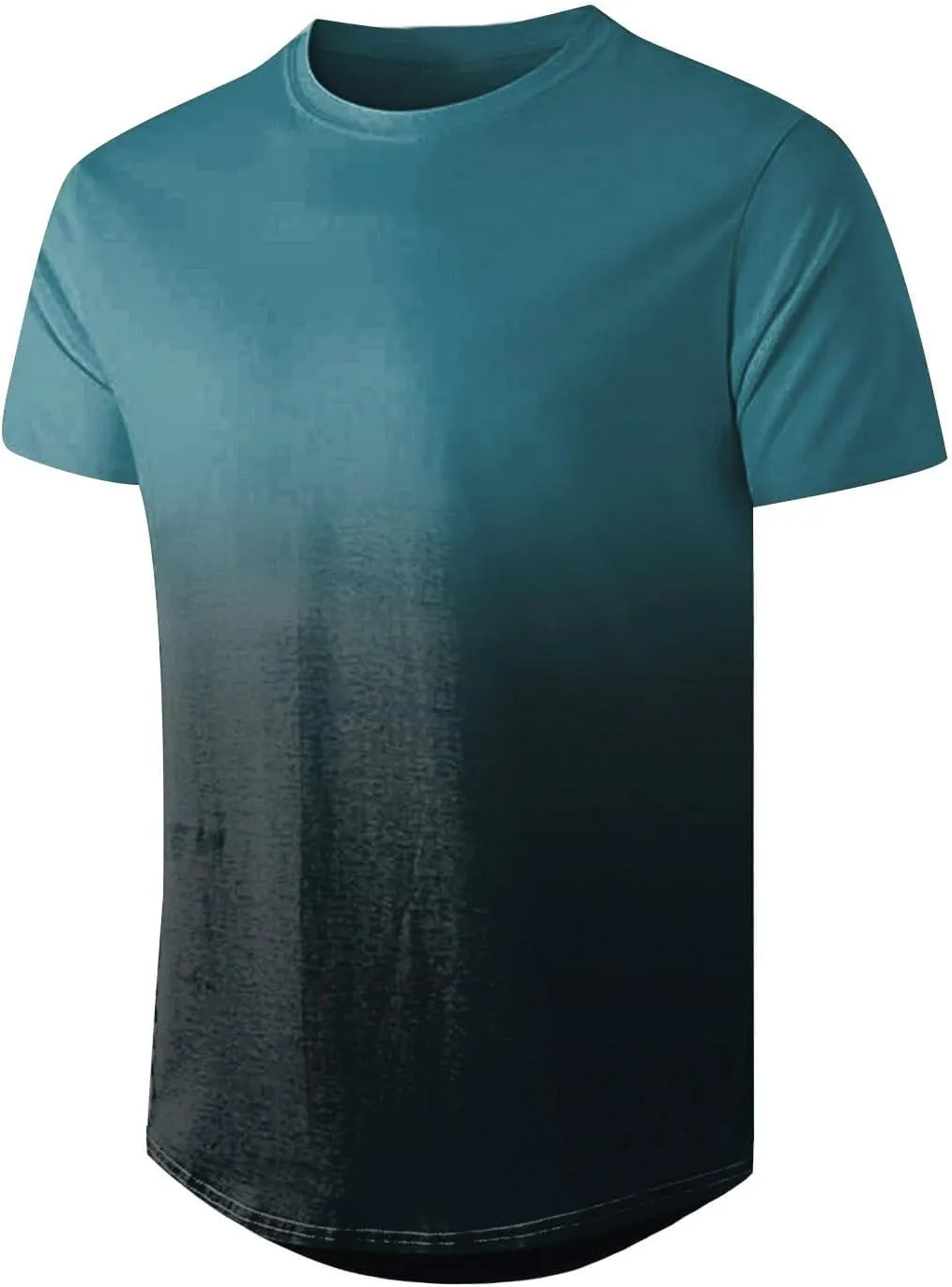 Mens Shirts Crewneck Short Sleeve Summer Beach Shirt Causal Stylish Gradient Color Graphic Tee Shirts Fashion Clothes