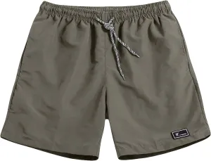 Muscularfit Mens Big and Tall Casual Drawstring Shorts Summer Fashion Elastic Waist Quick Dry Beach Cargo Shorts with Pockets