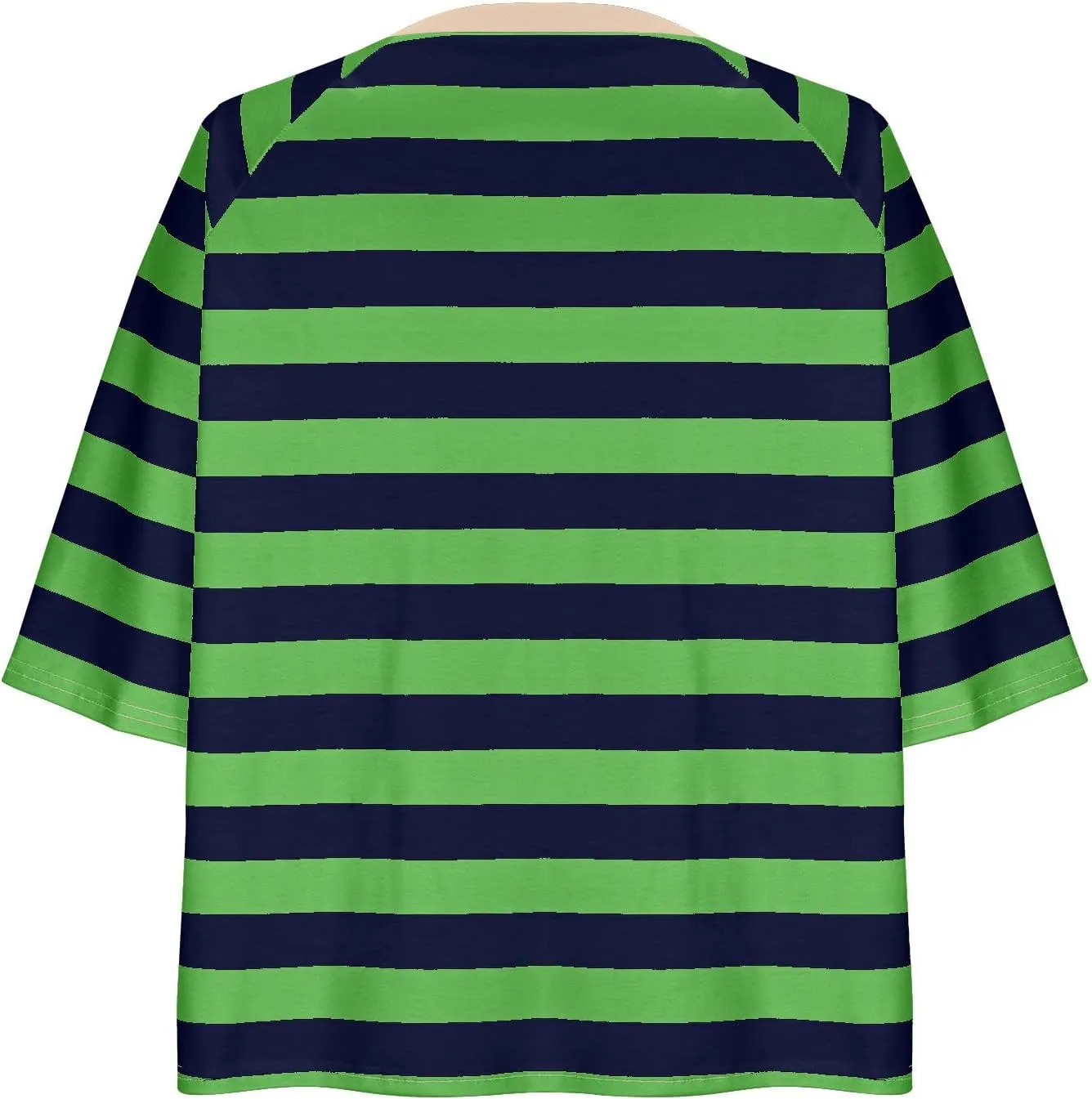 Oversized Tshirts for Women 2024 Summer Half Sleeve Tops Trendy Striped Womens Blouses Crewneck Loose Fit Tees