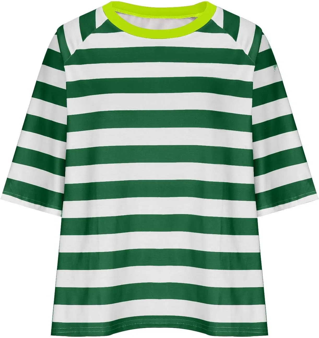 Oversized Tshirts for Women 2024 Summer Half Sleeve Tops Trendy Striped Womens Blouses Crewneck Loose Fit Tees