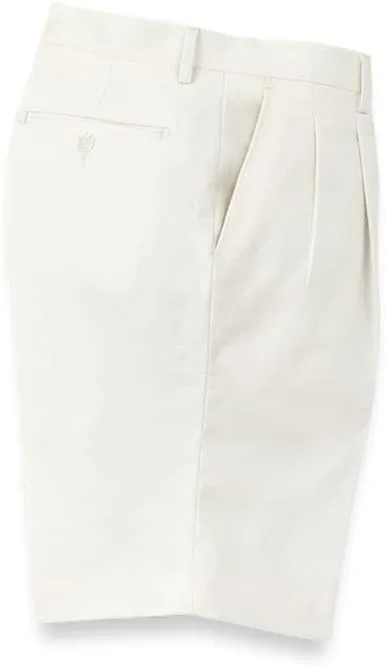 Paul Fredrick Men's Linen/Cotton Pleated Shorts