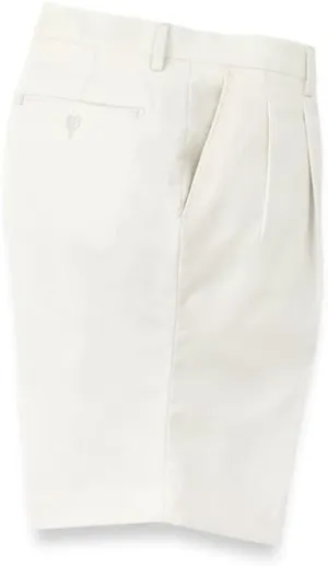 Paul Fredrick Men's Linen/Cotton Pleated Shorts