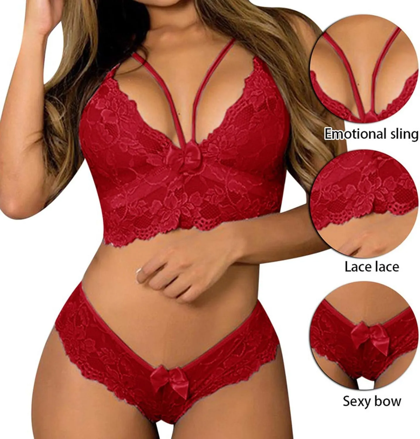 Plus Size Cosplay Lingerie Lace Bra Women Lingerie Bralette Size Plus Piece Underwear Floral Corset Puppy Dog