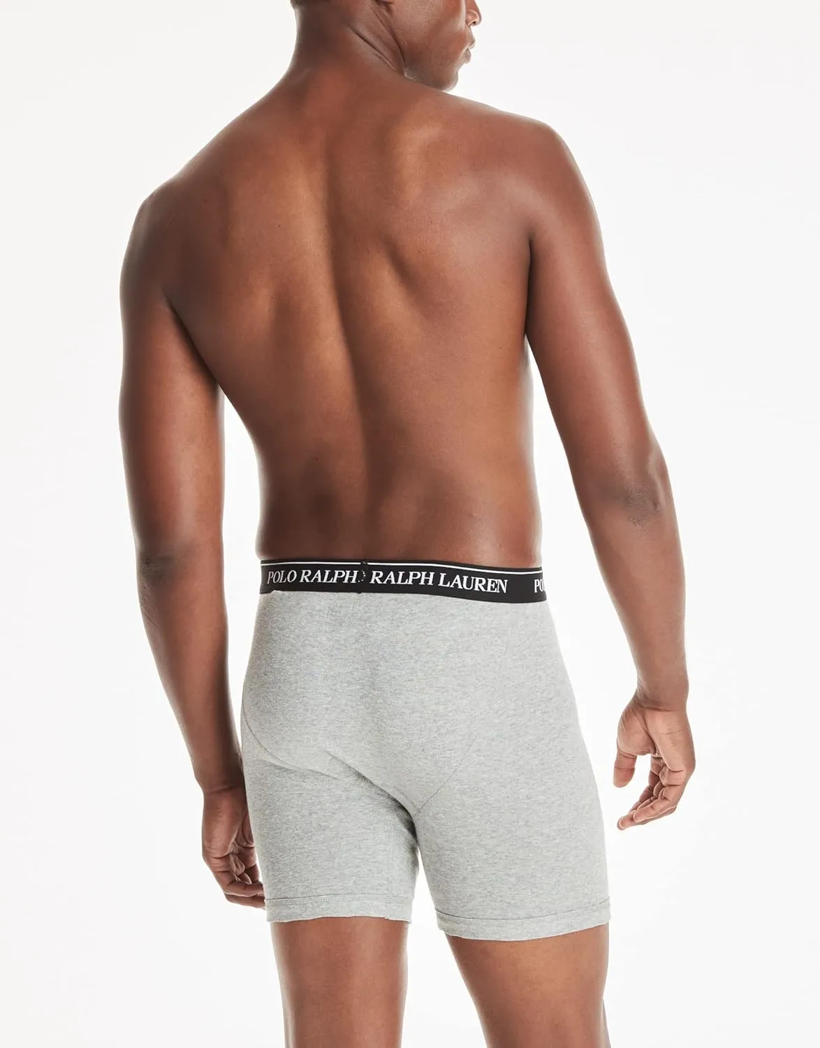 POLO RALPH LAUREN Men's Classic Fit Cotton Boxer Briefs, Trunks & Long Leg Boxer Briefs, 3 Pack