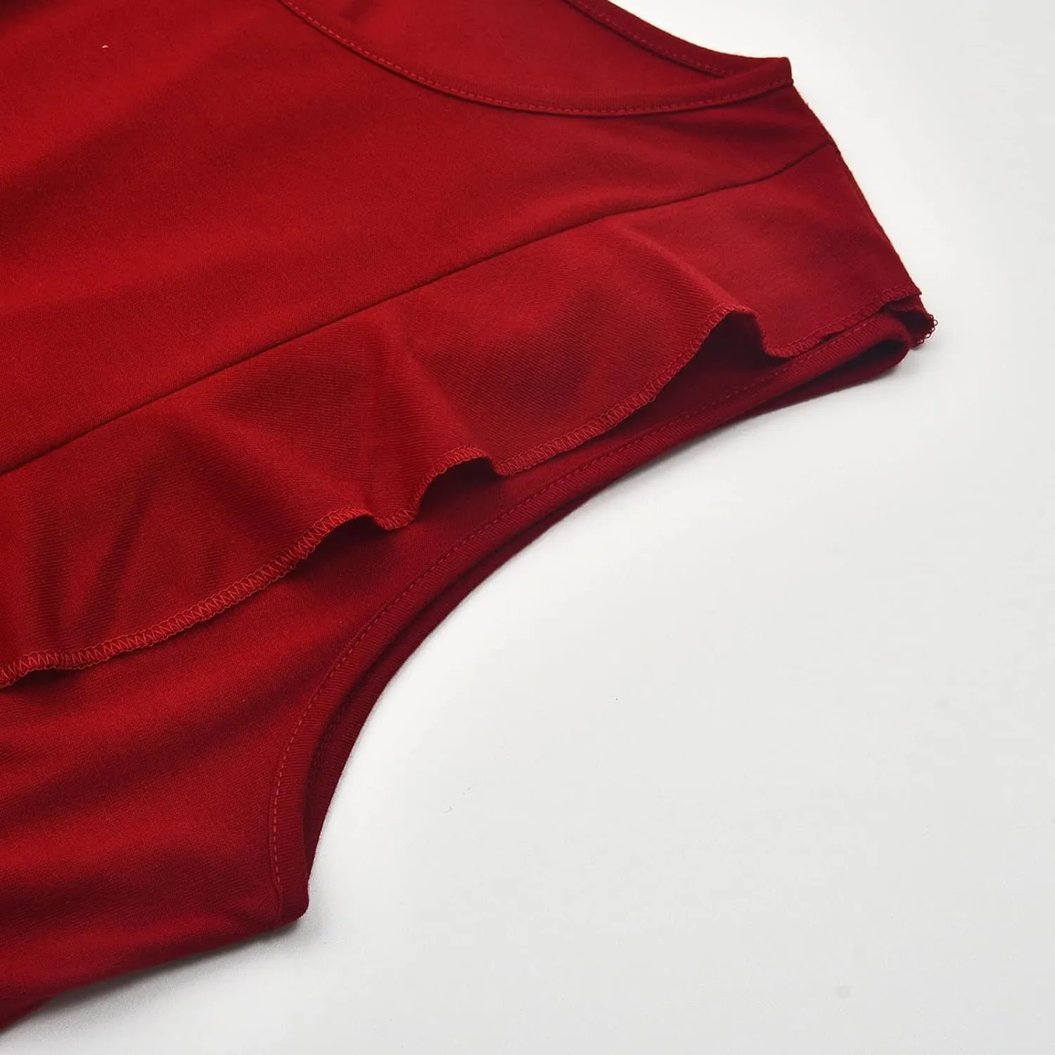 Ruffle Trim Maternity Nursing Dress Side Hidden Hole Breastfeeding Tank Dresses Women Sleeveless Summer Sundress
