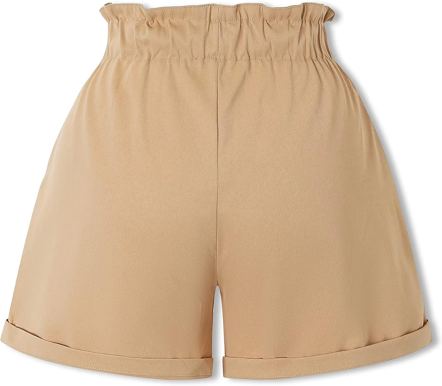 SANGTREE Girl's Casual Ruffled Paperbag Waist Shorts, 3 Years - Women 3XL